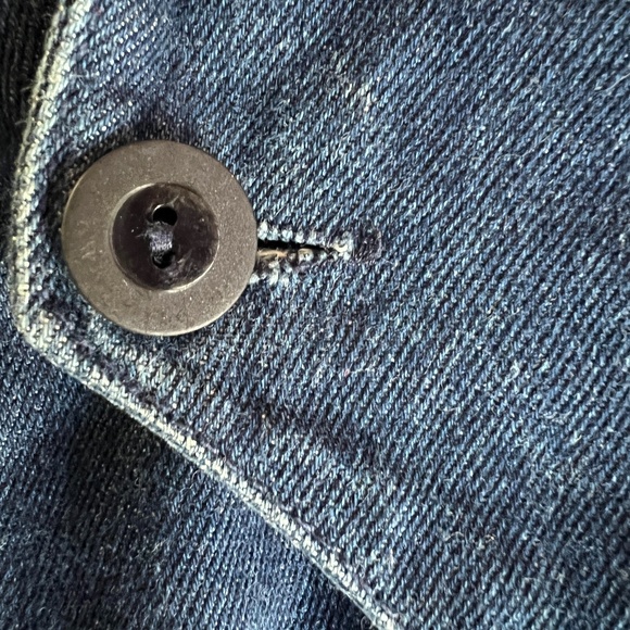 VINTAGE 80's Brown's Blue Jeans DENIM Bomber Jacket RARE! - Picture 5 of 9